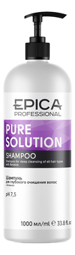 Шампунь для глубокого очищения волос с натуральным бетаином Pure Solution Shampoo 1000мл