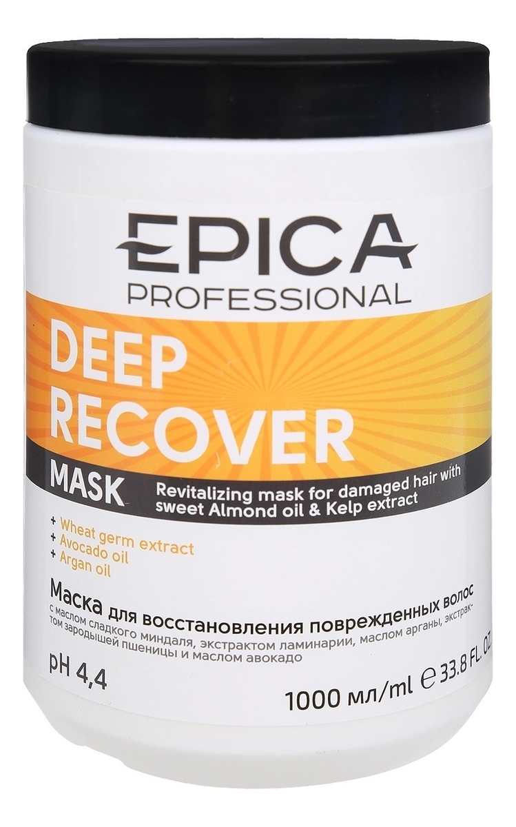 

Маска для поврежденных волос Deep Recover Mask: Маска 1000мл, Маска для поврежденных волос Deep Recover Mask