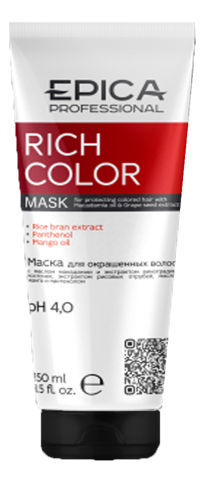 

Маска для окрашенных волос Rich Color Mask: Маска 250мл, Маска для окрашенных волос Rich Color Mask