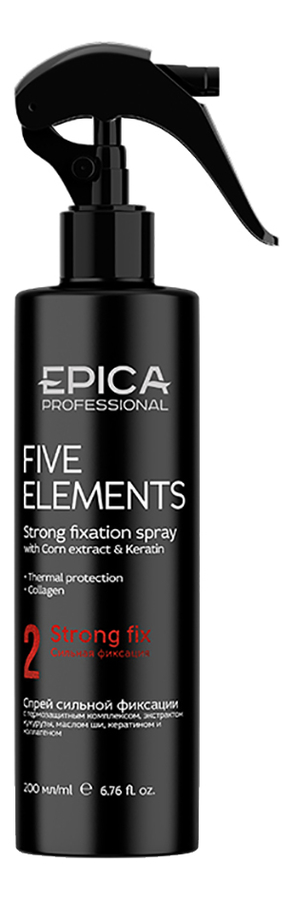 Купить Спрей для волос сильной фиксации и термозащитным комплексом Five Elements 200мл: Спрей 200мл, Epica Professional