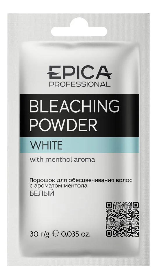 Порошок для обесцвечивания волос Bleaching Powder White: Порошок 30г epica professional bleaching powder white порошок для обесцвечивания 500 г