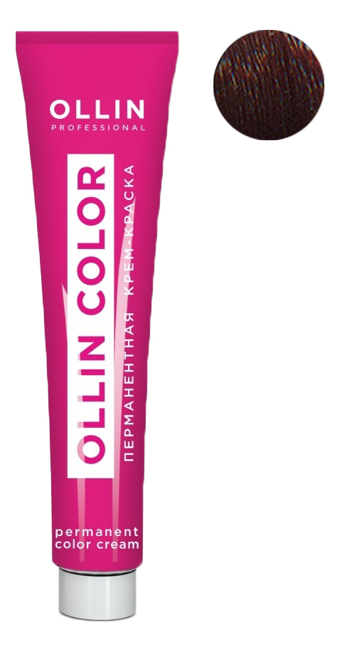 

Перманентная крем-краска для волос Ollin Color 60мл: 4/4 Шатен медный, Перманентная крем-краска для волос Ollin Color 60мл