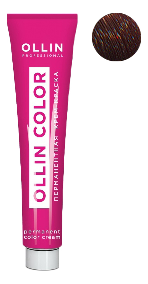 Купить Перманентная крем-краска для волос с экстрактом подсолнечника и шелка Ollin Color 100мл: 5/4 Светлый шатен медный, OLLIN Professional
