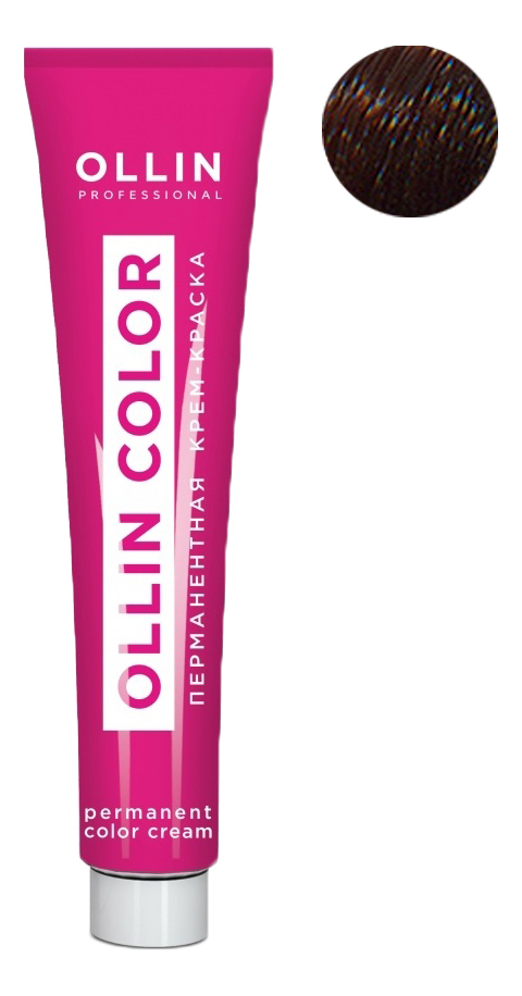 Купить Перманентная крем-краска для волос с экстрактом подсолнечника и шелка Ollin Color 100мл: 5/7 Светлый шатен коричневый, OLLIN Professional