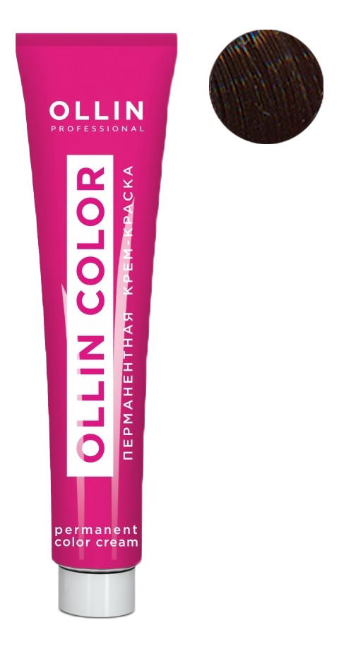Купить Перманентная крем-краска для волос с экстрактом подсолнечника и шелка Ollin Color 100мл: 6/3 Темно-русый золотистый, OLLIN Professional