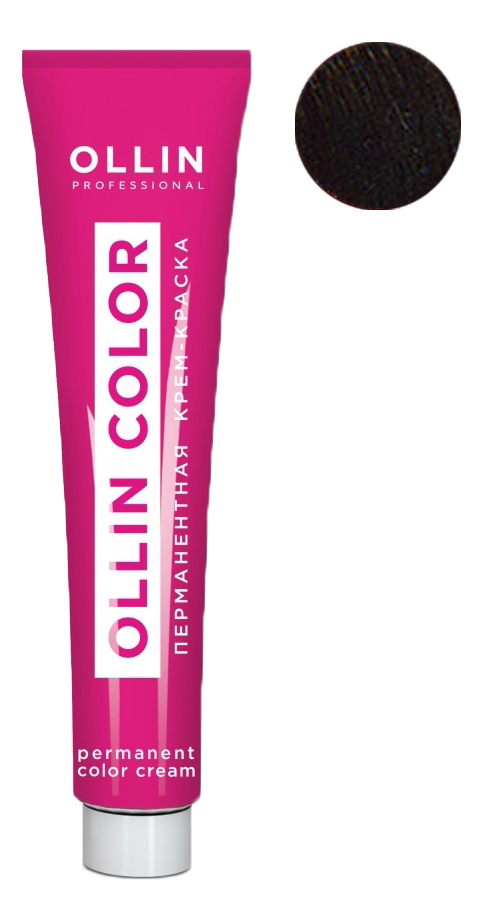 

Перманентная крем-краска для волос Ollin Color 60мл: 7/75 Русый коричнево-махагоновый, Перманентная крем-краска для волос Ollin Color 60мл