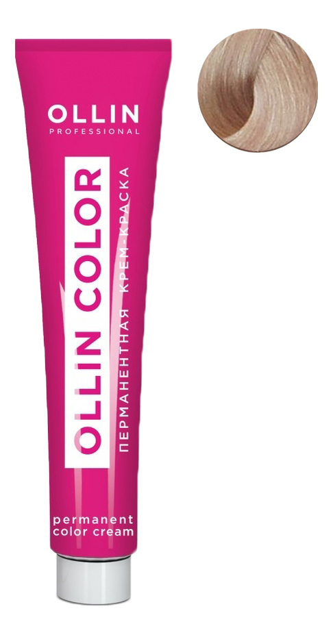 Купить Перманентная крем-краска для волос с экстрактом подсолнечника и шелка Ollin Color 100мл: 10/26 Светлый блондин розовый, OLLIN Professional