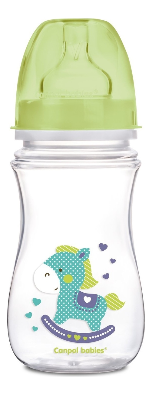 

Бутылочка с широким горлышком антиколиковая PP EasyStart 3+ 240мл: Toys (зеленая), Бутылочка с широким горлышком антиколиковая PP EasyStart 3+ 240мл