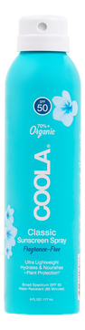 Солнцезащитный спрей для тела Sport Sunscreen Spray Unscented SPF50