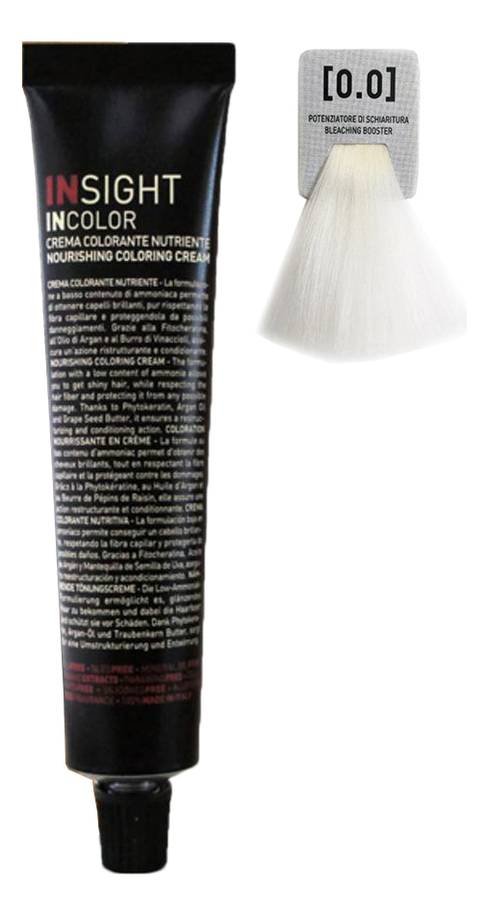 Крем-краска для волос с фитокератином Incolor Crema Colorante 100мл: 0.0 Осветляющий бустер от Randewoo
