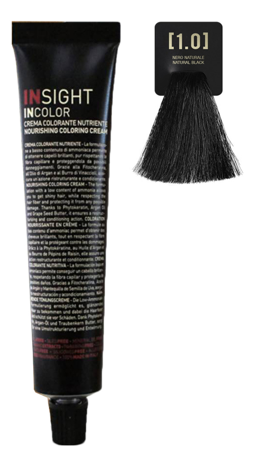 

Крем-краска для волос с фитокератином Incolor Crema Colorante 100мл: 1.0 Черный, Крем-краска для волос с фитокератином Incolor Crema Colorante 100мл