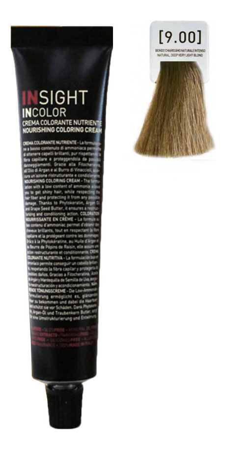 

Крем-краска для волос с фитокератином Incolor Crema Colorante 100мл: 9.00 Супер натуральный очень светлый блондин, Крем-краска для волос с фитокератином Incolor Crema Colorante 100мл