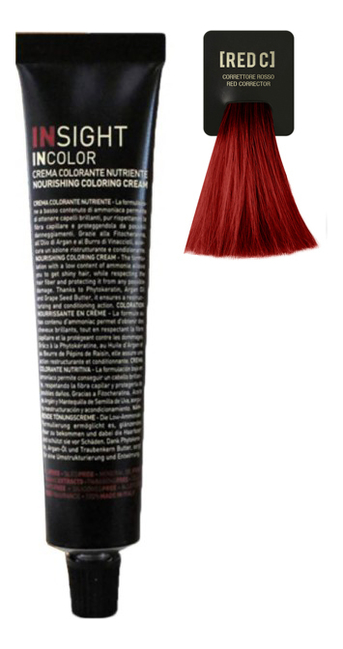

Крем-краска для волос с фитокератином Incolor Crema Colorante 60мл: Корректор красный, Крем-краска для волос с фитокератином Incolor Crema Colorante 60мл