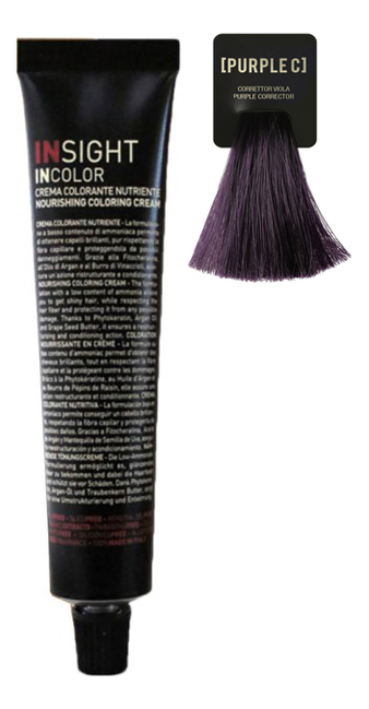 

Крем-краска для волос с фитокератином Incolor Crema Colorante 60мл: Корректор фиолетовый, Крем-краска для волос с фитокератином Incolor Crema Colorante 60мл