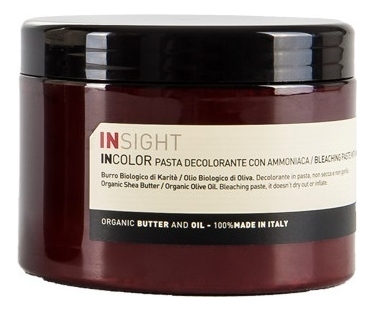 

Обесцвечивающая паста с органическим маслом ши Incolor Pasta Decolorante Con Ammoniaca 500г