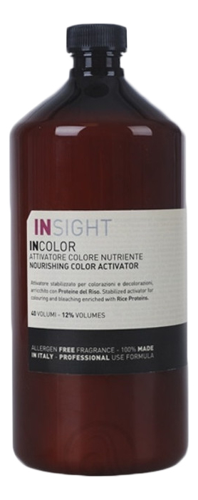 

Протеиновый активатор для окрашивания и обесцвечивания волос Incolor Attivatore Colore Nutriente 900мл: Активатор 12%, Протеиновый активатор для окрашивания и обесцвечивания волос Incolor Attivatore Colore Nutriente 900мл