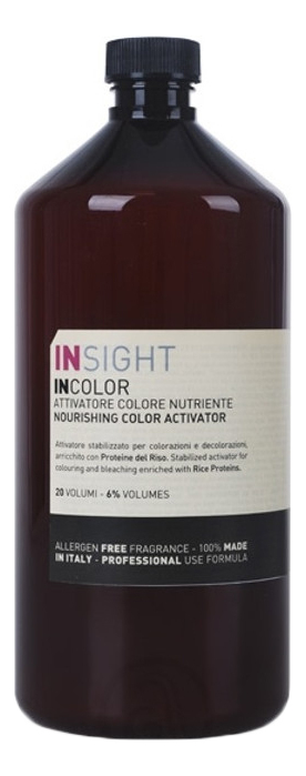 

Протеиновый активатор для окрашивания и обесцвечивания волос Incolor Attivatore Colore Nutriente 900мл: Активатор 6%, Протеиновый активатор для окрашивания и обесцвечивания волос Incolor Attivatore Colore Nutriente 900мл