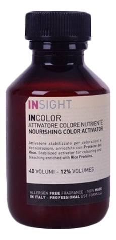 

Протеиновый активатор для окрашивания и обесцвечивания волос Incolor Attivatore Colore Nutriente 150мл: Активатор 12%, Протеиновый активатор для окрашивания и обесцвечивания волос Incolor Attivatore Colore Nutriente 150мл