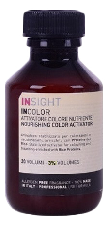 

Протеиновый активатор для окрашивания и обесцвечивания волос Incolor Attivatore Colore Nutriente 150мл: Активатор 3%, Протеиновый активатор для окрашивания и обесцвечивания волос Incolor Attivatore Colore Nutriente 150мл