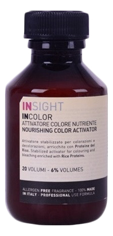 

Протеиновый активатор для окрашивания и обесцвечивания волос Incolor Attivatore Colore Nutriente 150мл: Активатор 6%, Протеиновый активатор для окрашивания и обесцвечивания волос Incolor Attivatore Colore Nutriente 150мл