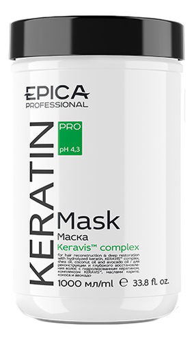 

Маска для реконструкции и глубокого восстановления волос с кератином Keratin Pro Mask: Маска 1000мл, Маска для реконструкции и глубокого восстановления волос с кератином Keratin Pro Mask