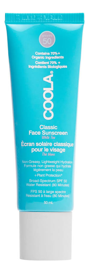 

Солнцезащитный увлажняющий крем для лица Classic Face Sunscreen White Tea SPF50 50мл