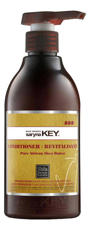 Восстанавливающий кондиционер для волос с африканским маслом ши Damage Repair Pure African Shea Conditioner: Кондиционер 500мл