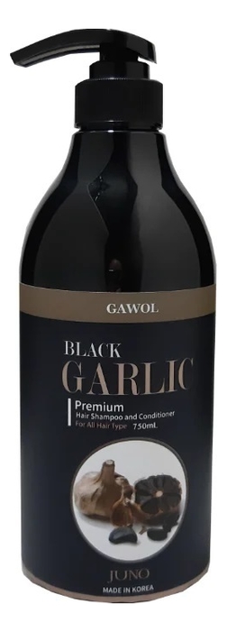 

Шампунь-кондиционер с экстрактом черного чеснока Gawol Black Garlic Premium Hair Shampoo Conditioner 750мл