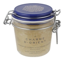 Charme D'Orient Гоммаж квасцовый для тела с ароматом янтаря Gommage Corps A La Pierre D’Alun Parfum Ambre 300г