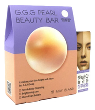 May Island Осветляющее мыло для умывания с жемчугом G.G.G Pearl Beauty Bar 100г