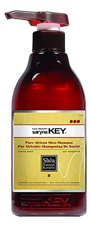 Восстанавливающий шампунь с африканским маслом ши для тонких и поврежденных волос Damage Repair Pure African Shea Butter Shampoo: Шампунь 300мл