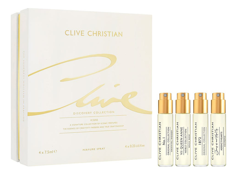 

Icons Discovery Set: набор 4*7,5мл (No1 Oriental Woody + 1872 Citrus Floral + Noble VII Rock Rose + Jump Up and Kiss Me Ecstatic), Icons Discovery Set