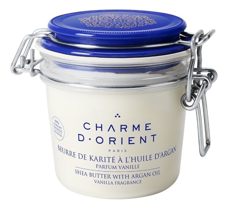 Купить Масло для тела с ароматом ванили Beurre De Karite A L’Huile D’Argan Parfum Vanilla 200мл: Масло 200г, Charme D'Orient