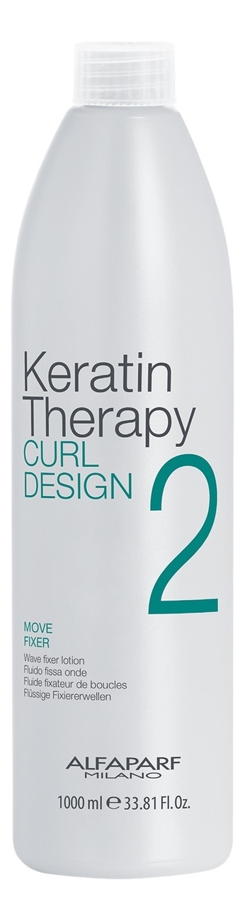 Кератиновый лосьон-фиксатор для завивки волос Keratin Therapy Curl Design Move Fixer 1000мл от Randewoo