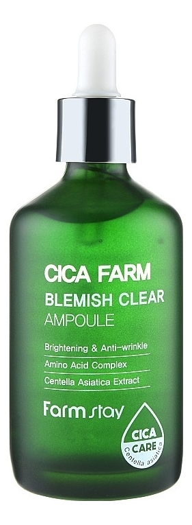 Сыворотка для лица с экстрактом центеллы Cica Farm Blemish Clear Ampoule 100мл