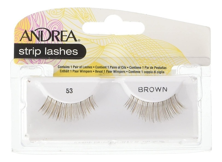 

Накладные ресницы Strip Lashes Brown: No 53, Накладные ресницы Strip Lashes Brown
