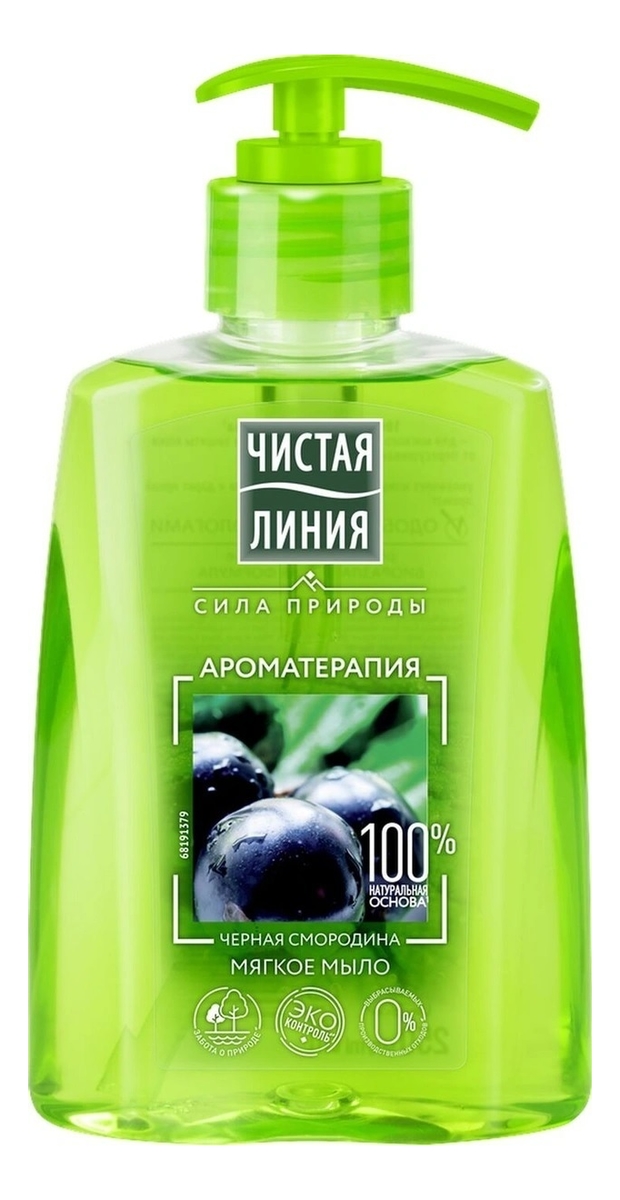 

Мягкое крем-мыло Ароматерапия Черная смородина 250мл