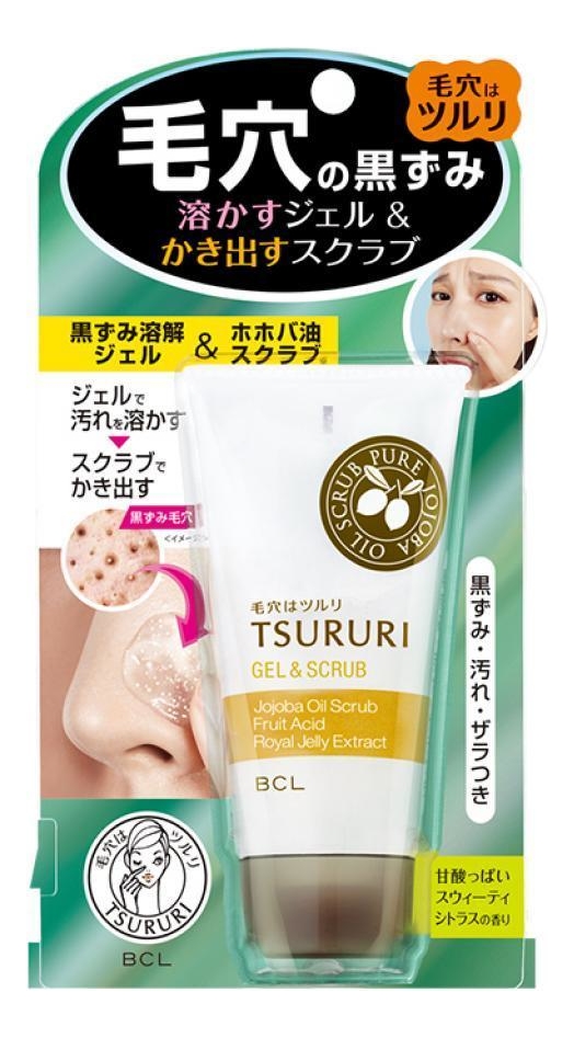 

Отшелушивающий гель-скраб для удаления черных точек Tsururi Gel & Scrub 55г