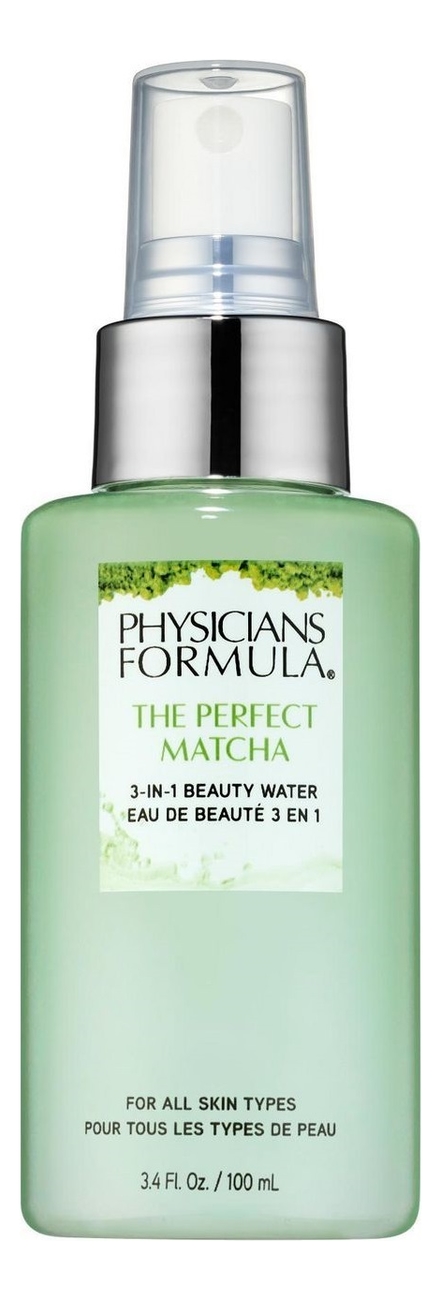 Фиксирующий спрей 3 в 1 The Perfect Matcha Beauty Water 100мл праймеры для лица physicians formula фиксирующий спрей 3 в 1 с матча the perfect matcha 3 in 1 beauty water