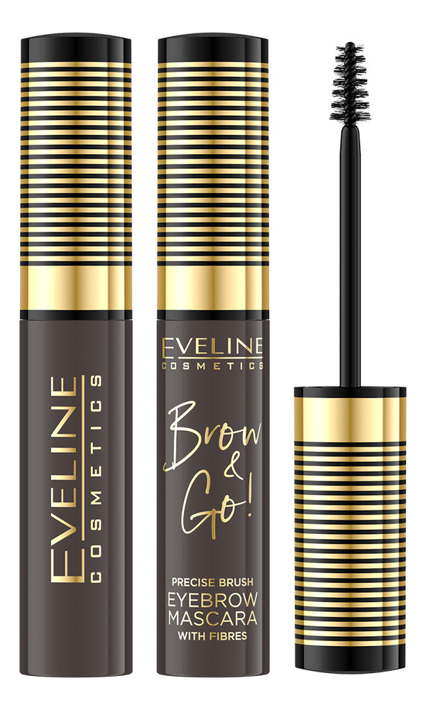 

Стойкая тушь для бровей с микрофиброй Brow & Go! 6мл: 01 Medium Brown, Стойкая тушь для бровей с микрофиброй Brow & Go! 6мл