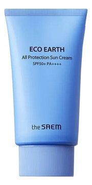 Крем для лица солнцезащитный Eco Earth All Protection Sun Cream SPF50+ PA++++ 50г