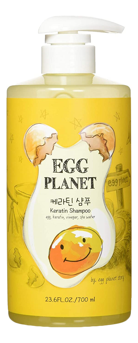 

Кератиновый шампунь для волос Egg Planet Keratin Shampoo 700мл
