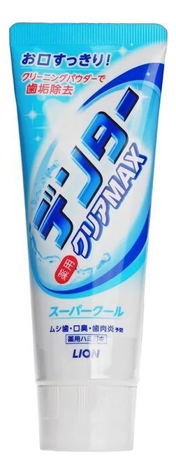 

Зубная паста с микрогранулами Ментол Dentor Clear MAX Super Cool 140г