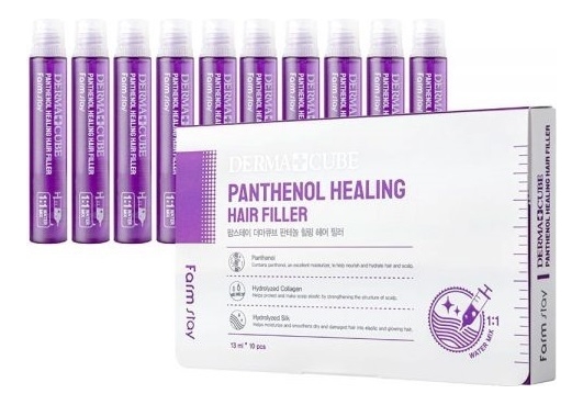 

Питательный филлер для волос с пантенолом Dermacube Panthenol Healing Hair Filler 10*13мл: Филлер 10*13мл, Питательный филлер для волос с пантенолом Dermacube Panthenol Healing Hair Filler