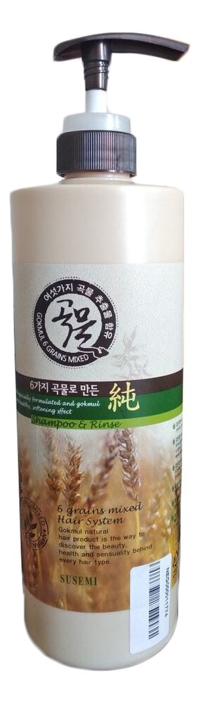 

Шампунь-кондиционер для волос с экстрактом злаков Cereal Shampoo & Rinse: Шампунь-кондиционер 1500мл, Шампунь-кондиционер для волос с экстрактом злаков Cereal Shampoo & Rinse