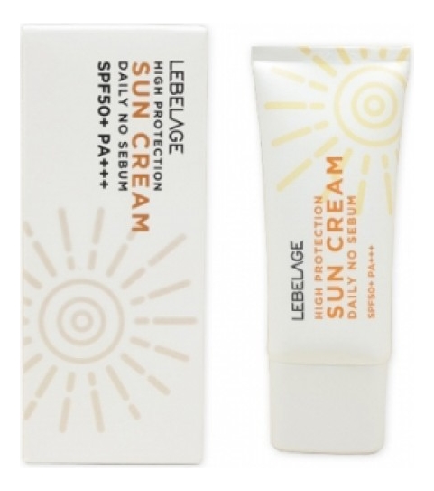 Купить Солнцезащитный крем для лица High Protection Daily No Sebum Sun Cream SPF50+ PA+++ 30мл, Lebelage
