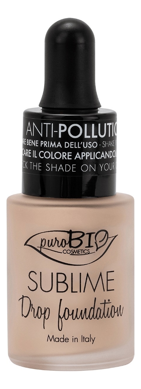 

Жидкая тональная основа для лица Sublime Drop Foundation 15мл: No 01Y, Жидкая тональная основа для лица Sublime Drop Foundation 15мл