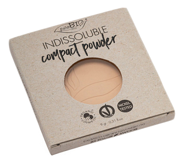 Пудра для макияжа лица Indissoluble Compact Powder 9г: No 01 (запасной блок) пудра бронзер для лица resplendent bronzer 9г no 01 запасной блок