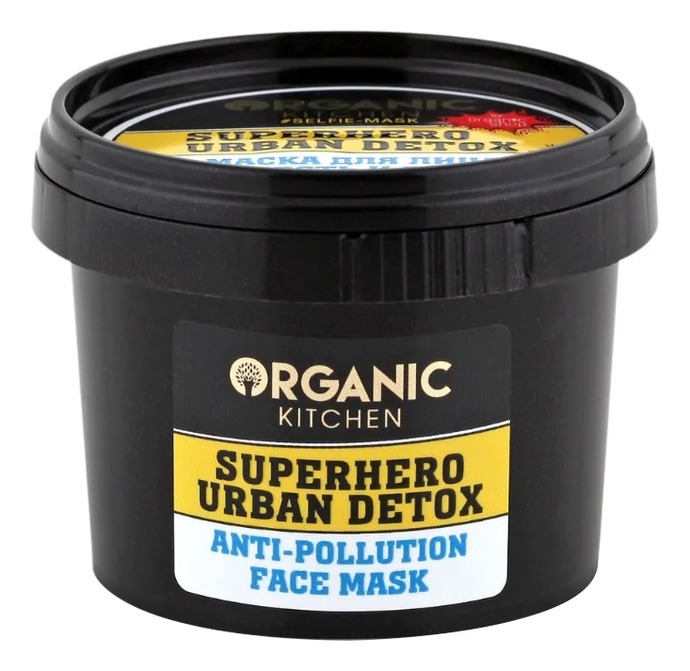 

Маска для лица Свежесть и детокс Organic Kitchen Selfie-Mask Superhero Urban Detox 100мл