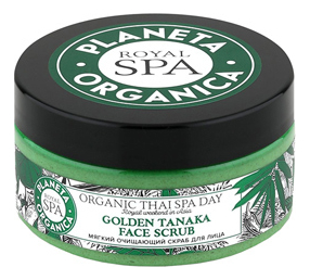 Купить Скраб для лица Organic Thai Spa Day Golden Tanaka Face Scrub 100мл, Planeta Organica